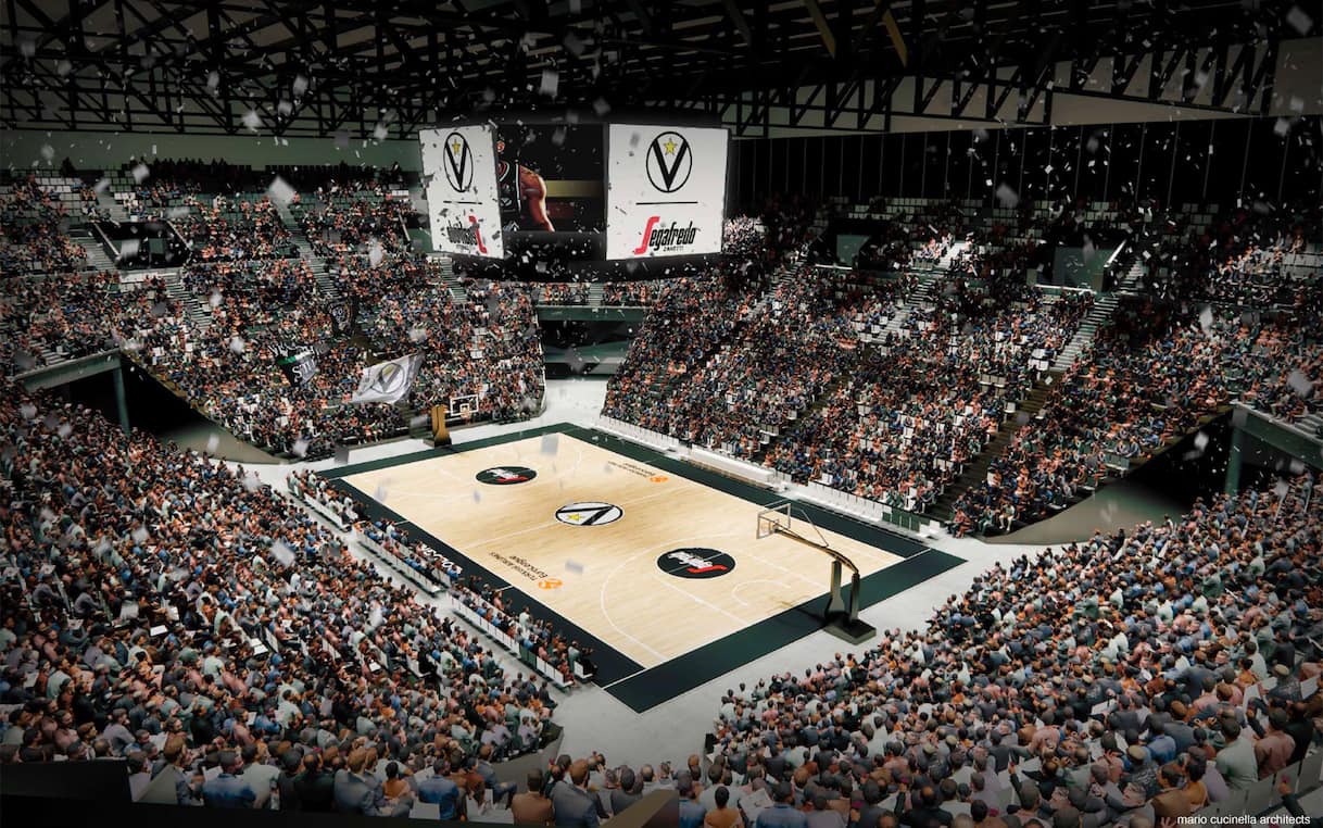 Photo Vintage Basket – Virtus Bologna, Antoine Rigaudeau, 1998 – Tirage 21x15 Cm