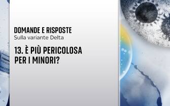 La mutazione Delta non è più pericolosa per i minori