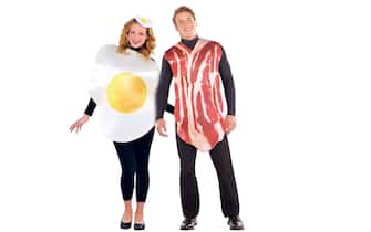 Costume di coppia motivo colazione