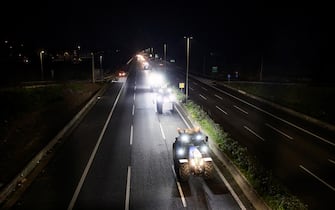 I trattori sul Raccordo anulare di Roma