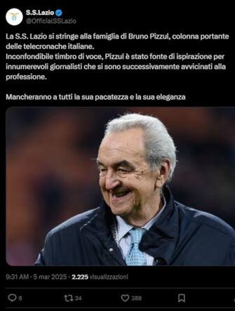 Reazioni morte Pizzul