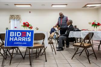 PINEVILLE, SOUTH CAROLINA - JANUARY 31: Supporters of President Joe Biden attend a 'First In The Nation' rally at the Daydawn Baptist Church on January 31, 2024 in Pineville, South Carolina. South Carolina continues preparations ahead of the next Primary election on February 3. Republican presidential candidates former President Donald Trump and former South Carolina Governor Nikki Haley continue to seek their party's nomination. (Photo by Brandon Bell/Getty Images)