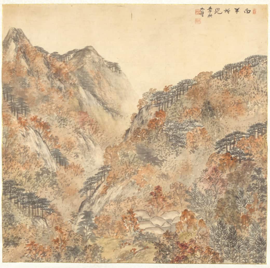 Heo Hangmyeon, View of Baekyangsa Temple 1942