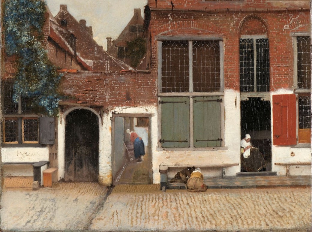 Johannes Vermeer, View of Houses in Delft, Known as ‘The Little Street’, c. 1658–1659. Gift of H.W.A. Deterding, London