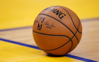 SAN FRANCISCO, CALIFORNIA - JANUARY 04: A detail shot of the basketball during the game between the Golden State Warriors and the Detroit Pistons at Chase Center on January 04, 2020 in San Francisco, California. NOTE TO USER: User expressly acknowledges and agrees that, by downloading and/or using this photograph, user is consenting to the terms and conditions of the Getty Images License Agreement. (Photo by Lachlan Cunningham/Getty Images)