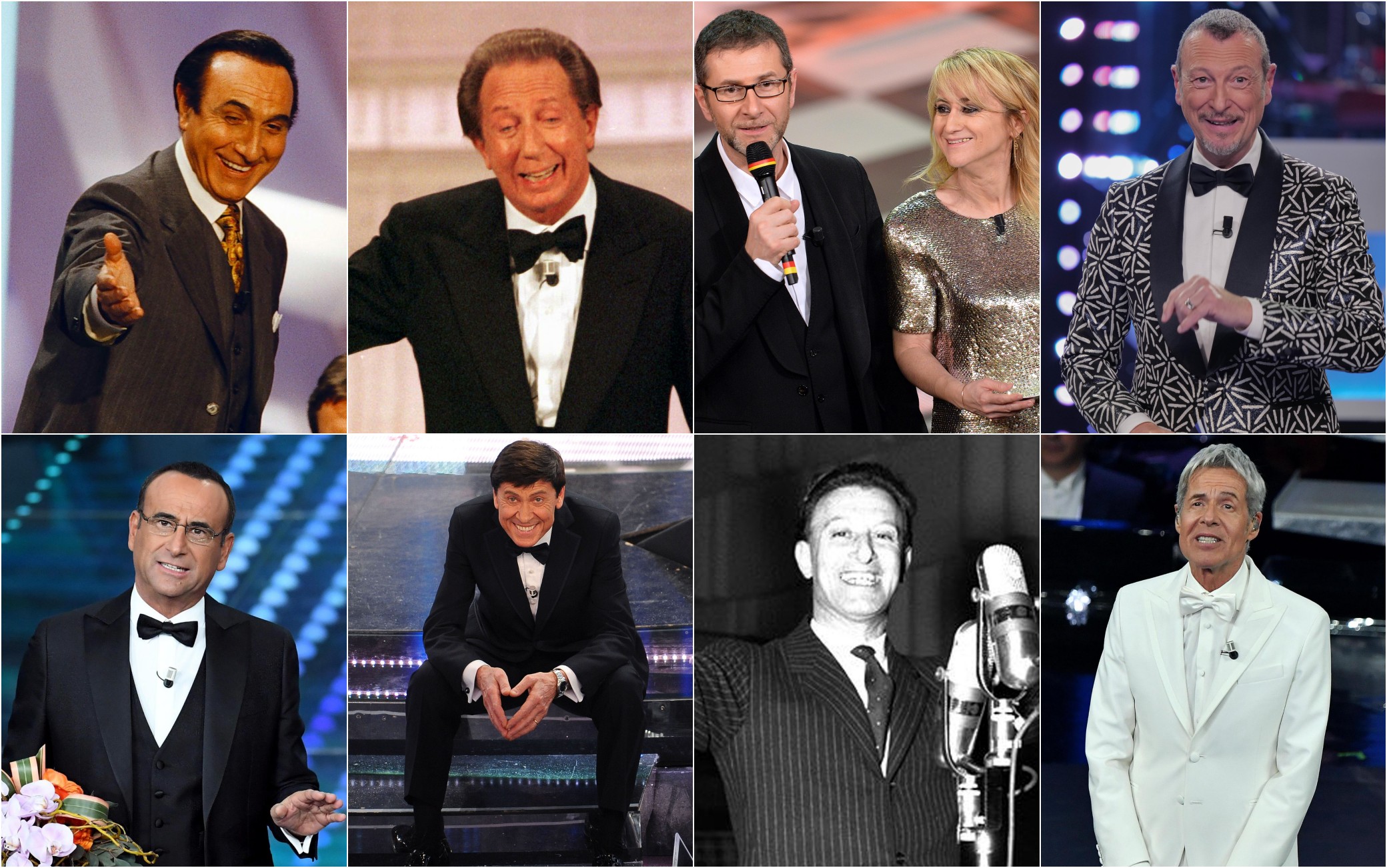 Sanremo, chi ha presentato più edizioni nella storia del Festival la