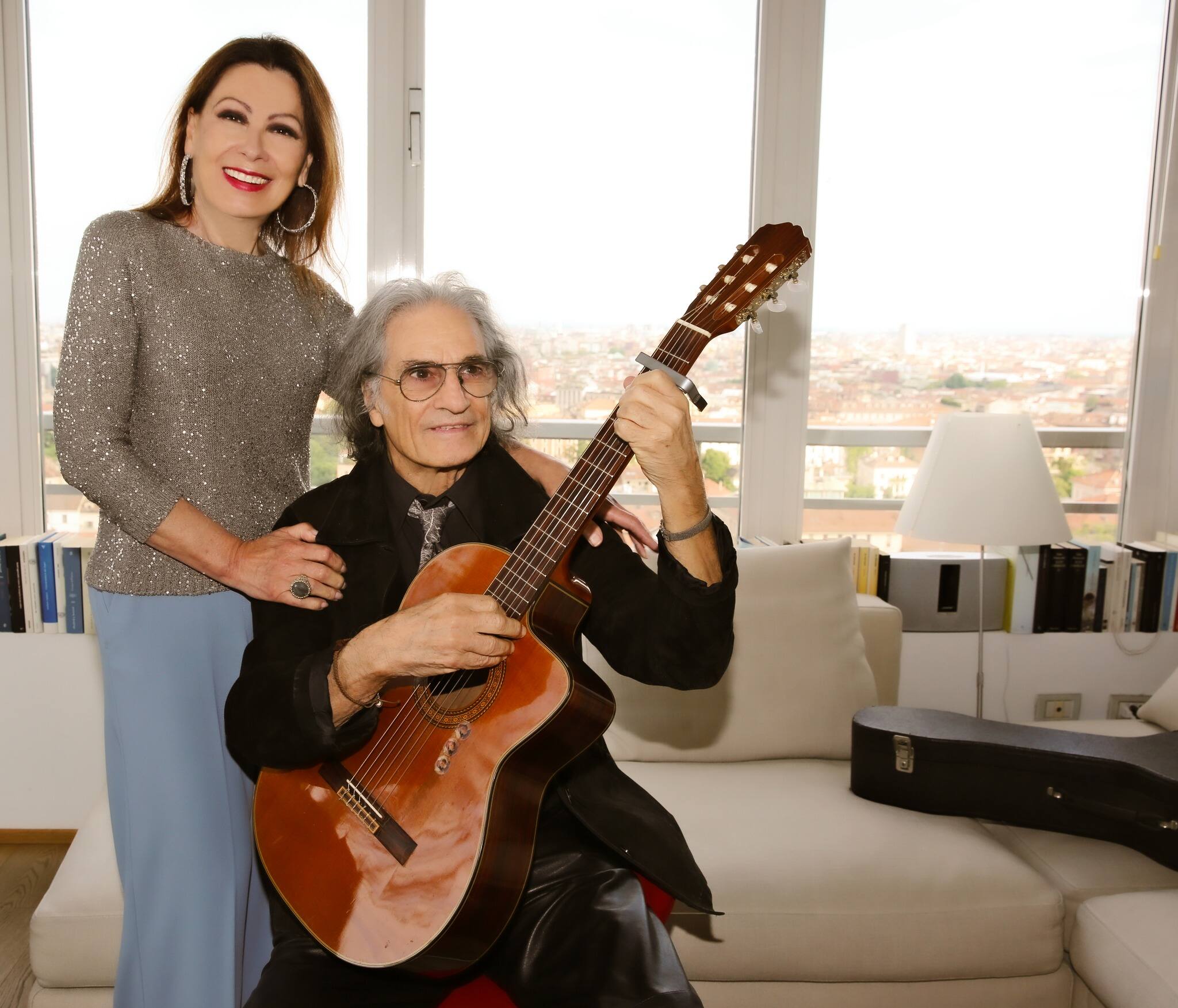 Rosanna Fratello con il paroliere Claudio Daiano