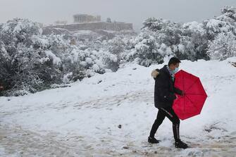 GREECE ATHENS SNOWFALL