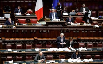 Comunicazioni del ministro degli Esteri Antonio Tajani sulle nuove missioni in Medio Oriente e Mar Rosso, presso la Camera dei Deputati, Roma, 05 marzo 2024, ANSA/VINCENZO LIVIERI
