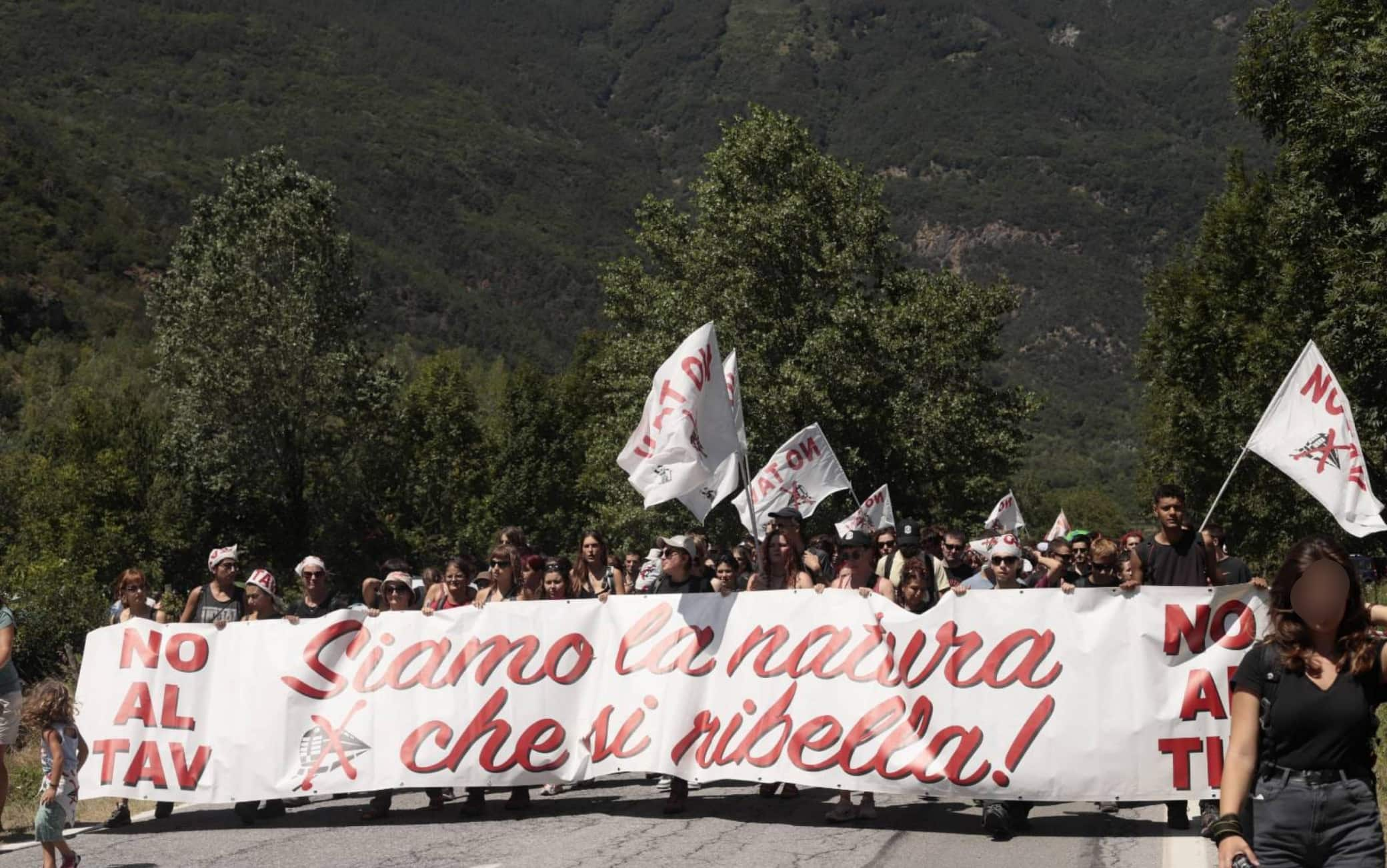 la manifestazione no tav