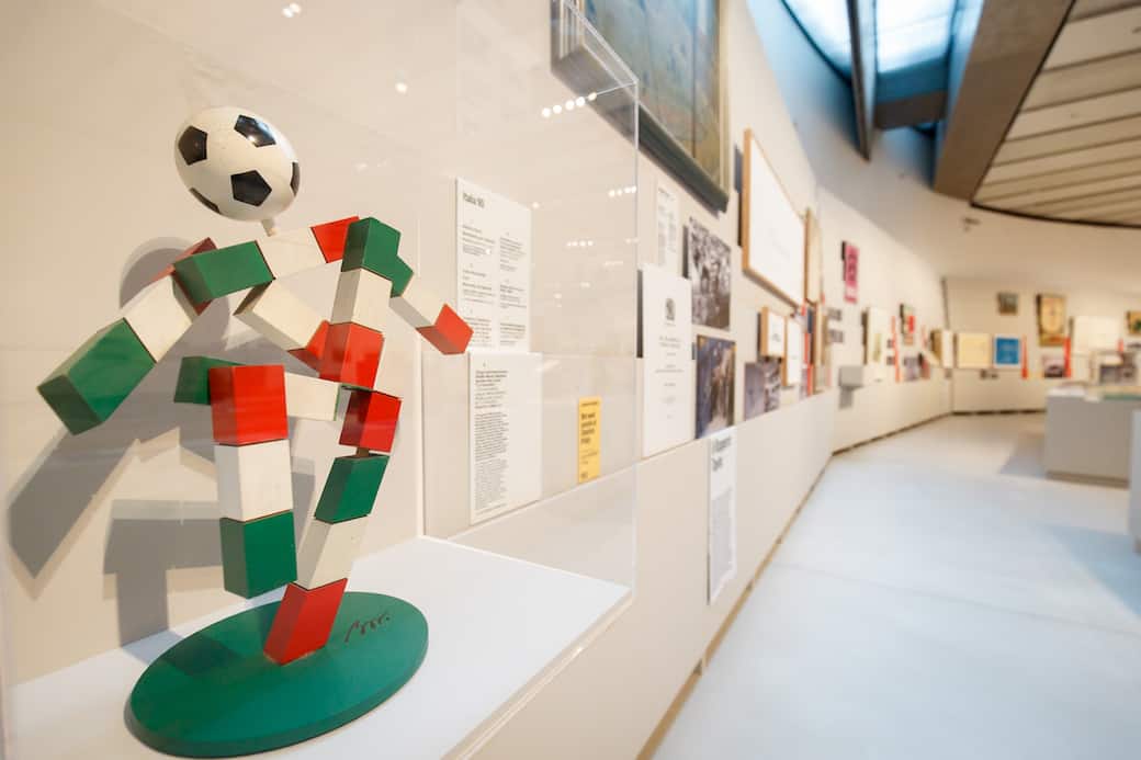 Allestimento di Stadi. Architettura e mito ph. Pasqualini-Fucilla_MUSA