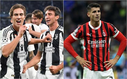 Champions League, Juventus batte PSV 3-1. Milan-Liverpool 1-3. VIDEO