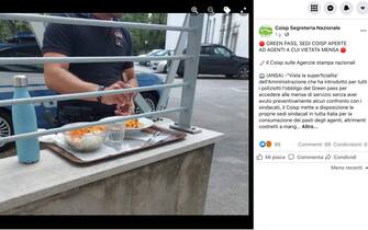 Green pass obbligatorio per polizia in mensa: sindacati si oppongono