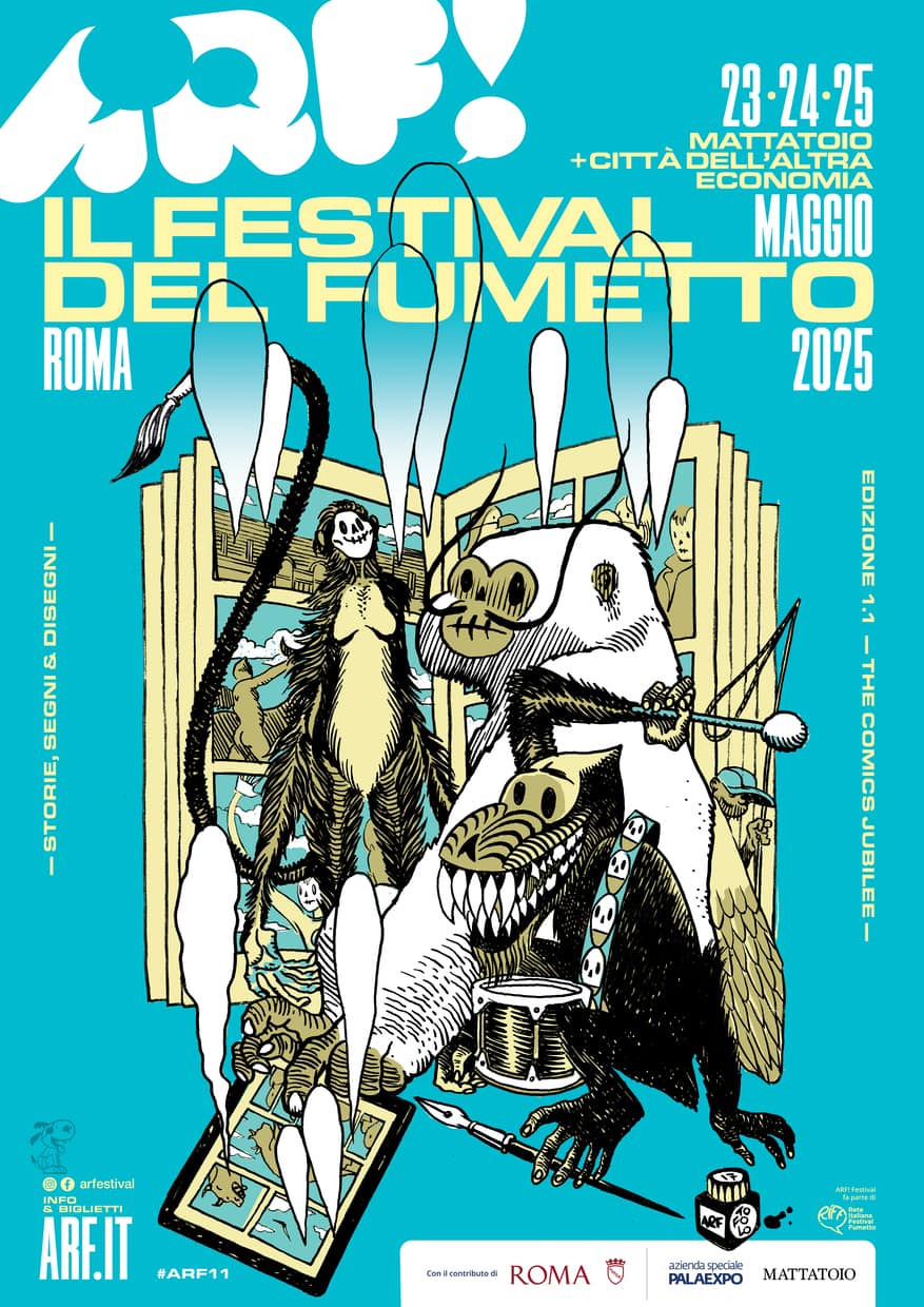 Il manifesto dell'11esima edizione di ARF! Festival disegnato da Davide Toffolo Il manifesto dell'11esima edizione di ARF! Festival disegnato da Davide Toffolo