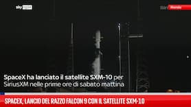 SpaceX, lancio del razzo Falcon 9 con il satellite SXM-10