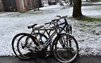 sella bici imbiancate