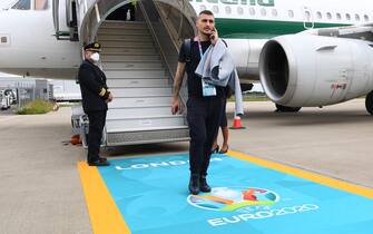 L'arrivo degli Azzurri a Londra per la finale di Euro 2020