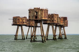 The Maunsell Forts are armed towers built during the Second World War to help defend the United Kingdom. They are located in the Thames and Mersey estuaries.