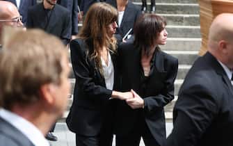 Charlotte Gainsbourg and Lou Doillon
Funeral of singer Jane Birkin who died at the age of 76 at Saint Roch Church. Paris, FRANCE - 24/07/2023//03PARIENTE_0956167/Credit:JP PARIENTE/SIPA/2307241228