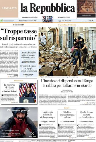 Rassegna stampa 1 novembre