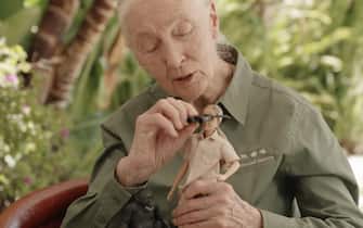 Dott. Jane Goodall con la "sua" Barbie