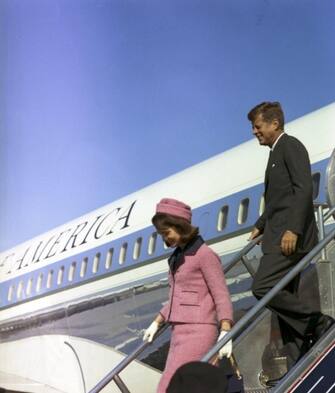 John Fitzgerald Kennedy e la moglie Jackie