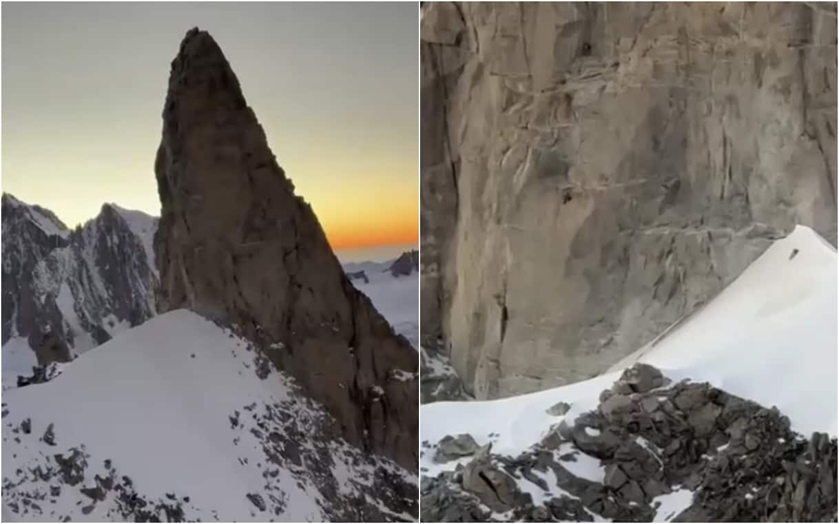 Alpi, soccorso alpino aiuta due alpinisti bloccati sul Dente del Gigante Alpi, soccorso alpino aiuta due alpinisti bloccati sul Dente del Gigante