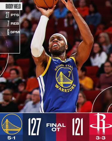 HOUSTON ROCKETS-GOLDEN STATE WARRIORS 121-127 (OT)