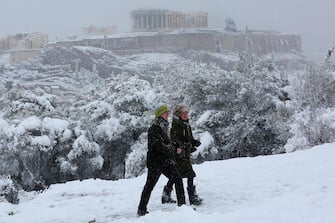GREECE ATHENS SNOWFALL