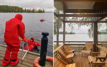 Il rito della sauna e il "floating" sul lago
