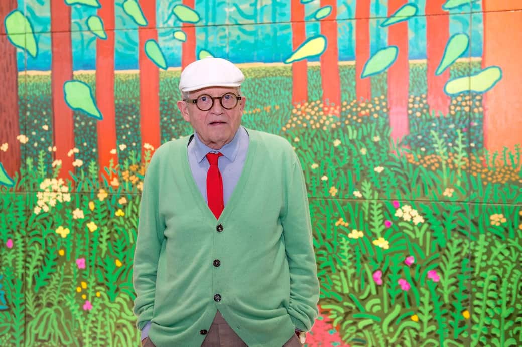 Un ritratto di David Hockney. Getty Images