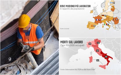 Morti sul lavoro, confronto fra l’Italia e altri Paesi europei. I DATI