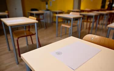 TURIN, ITALY - JUNE 21: An high-school exam paper on a desk inside the Vittorio Alfieri classical high school on June 21, 2023 in Turin, Italy. The Maturity exams are underway for 536,008 students. This year the exam returns to the pre-covid model, with two written and one oral. (Photo by Stefano Guidi/Getty Images) (Photo by Stefano Guidi/Getty Images)