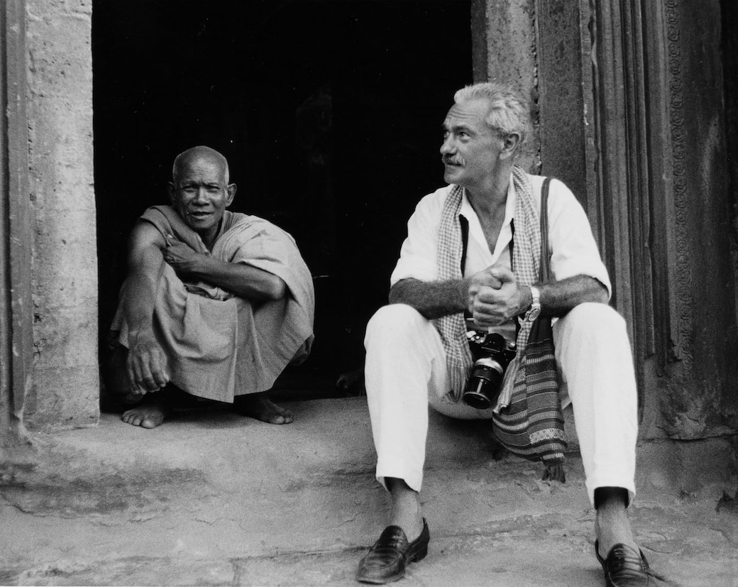 Tiziano Terzani durante il viaggio dell'Indovino © Fondo Tiziano Terzani