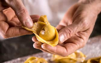 tortellini, Italian cuisine, homemade, grated cheese,