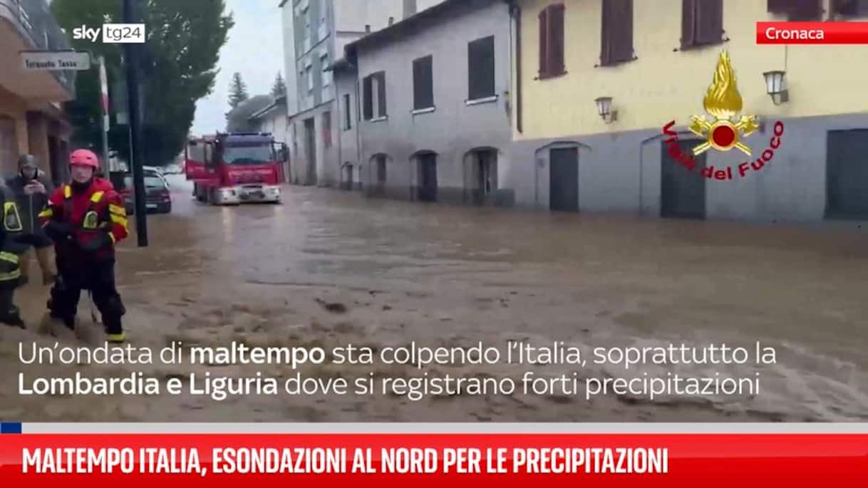 Maltempo Italia, esondazioni al nord per le precipitazioni