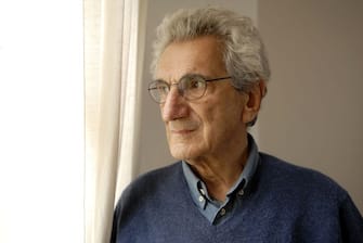 PARIS, FRANCE - JUNE 21. Italian philosopher Toni Negri poses during portrait session held on June 21, 2011 in Paris, France. (Photo by Ulf ANDERSEN/Gamma-Rapho via Getty Images)