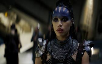 Rebel Moon. Cleopatra Coleman as Devra Bloodaxe in Rebel Moon. Cr. Netflix ©2023