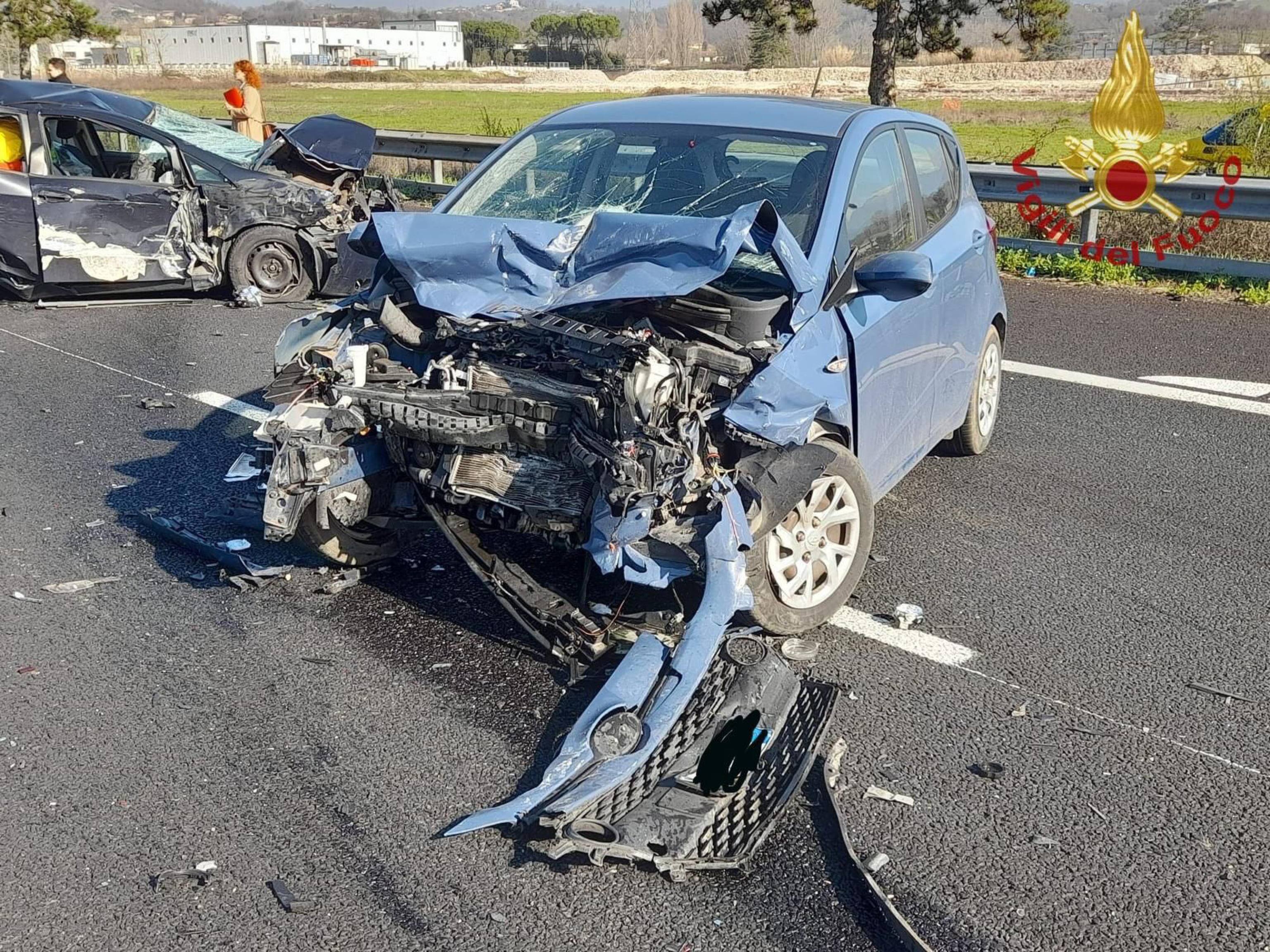 Una delle auto coinvolte