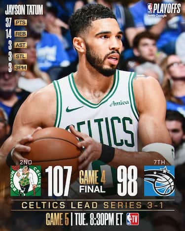 ORLANDO MAGIC-BOSTON CELTICS GARA-4 98-107 (SERIE 1-3)