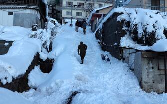 Bufera di neve in Pakistan