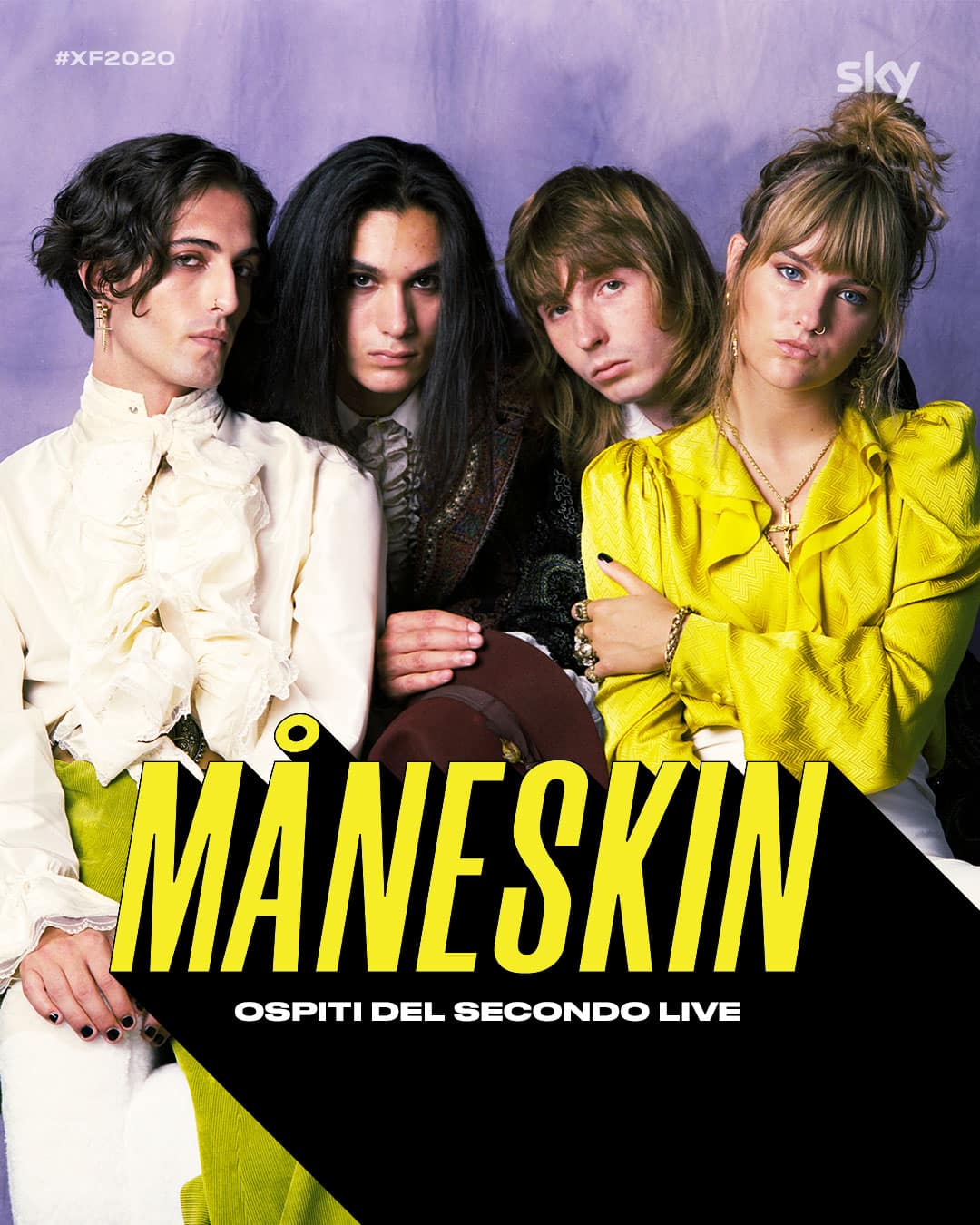 I Maneskin, ospiti della seconda puntata di XF2020