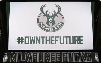 MILWAUKEE, WI - APRIL 13:  The Milwaukee Bucks unveil their new logos on April 13, 2015 at the BMO Harris Bradley Center in Milwaukee, Wisconsin. NOTE TO USER:  User expressly acknowledges and agrees that, by downloading and or using this Photograph, user is consenting to the terms and conditions of the Getty Images License Agreement.  Mandatory Copyright Notice:  Copyright 2015 NBAE (Photo by Gary Dineen/NBAE via Getty Images)