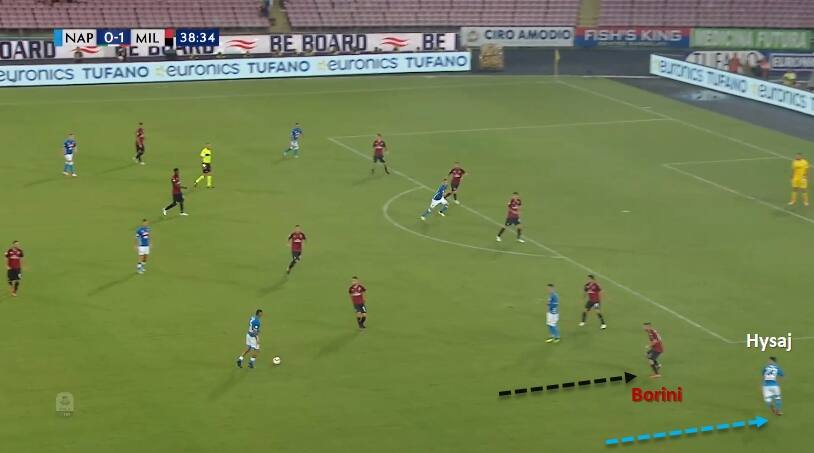 napoli milan, fabio borini, elseid hysaj