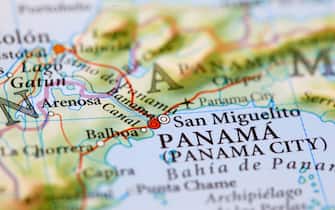 Panama Map. Sorce: "Reference Atlas of the World"