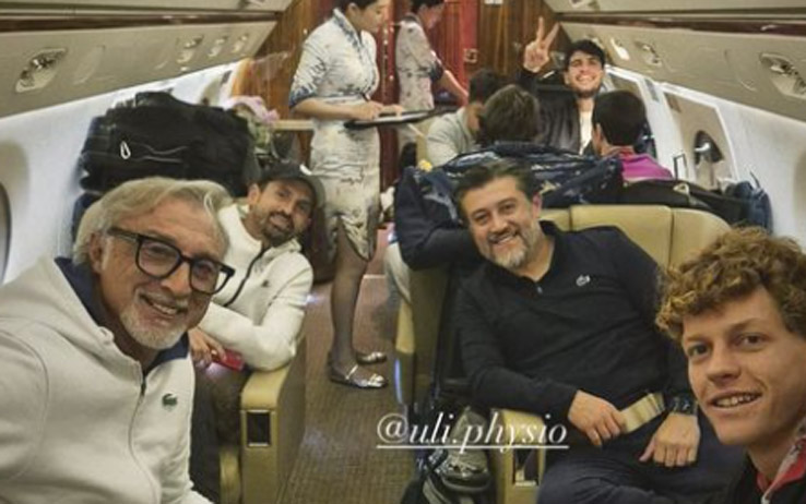 Sinner-Alcaraz, volo insieme verso Shanghai