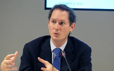 Il presidente di FCA, FCA Italy e Ferrari John Elkann durante l?investor day di Exor presso la fondazione Agnelli, Torino, 21 Novembre 2019  
ANSA/ ALESSANDRO DI MARCO