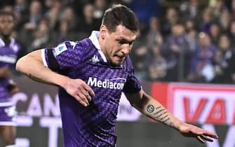 Fiorentina's foward Andrea Belotti in action during the Serie A soccer match ACF Fiorentina vs AC Milan at Artemio Franchi Stadium in Florence, Italy, 30 March  2024
ANSA/CLAUDIO GIOVANNINI