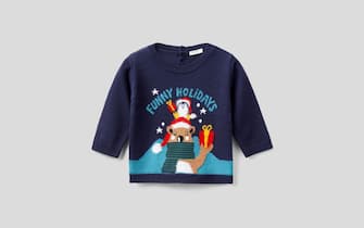 Maglia con intarsi natalizi