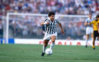 GALATI, ROMANIA - SEPTEMBER 07 : Juventus player Rui Barros during  Otelul Galati - Juventus on september 07, 1988. (Photo by Juventus FC - Archive/Juventus FC via Getty Images)